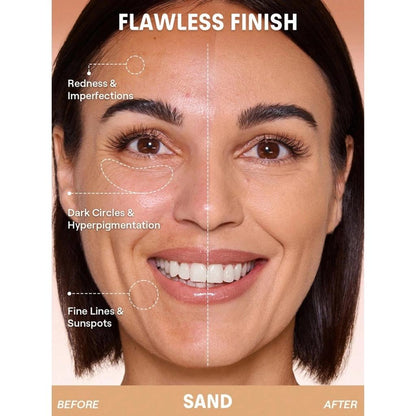 Sheglam Lock & Go Cushion Foundation for Dewy Skin Sand 15g by Beauty Care Bag