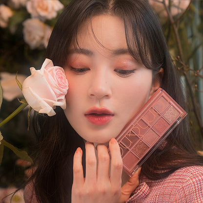 rom&nd Dreamy Lilac Garden Eyeshadow Palette: Create Stunning Eye Looks with Matte & Shimmer Shades, High Pigment Korean Eye Makeup by Beauty Care Bag