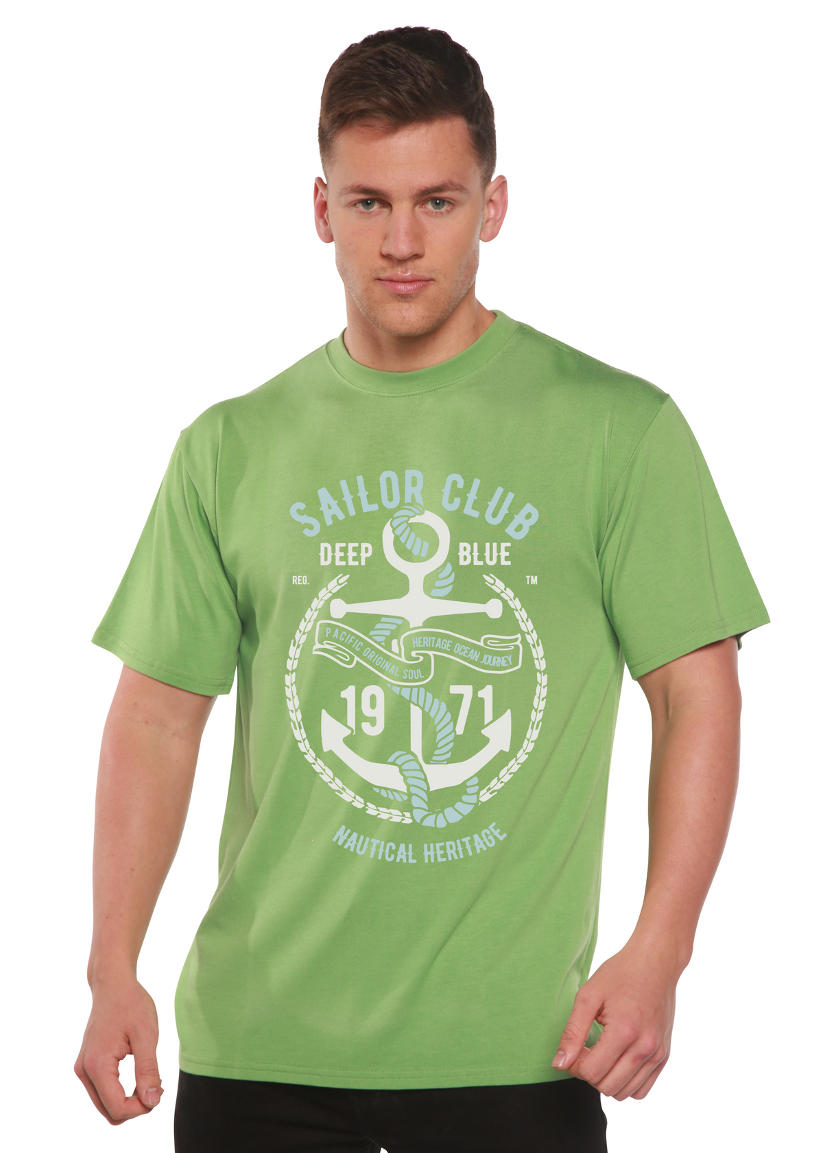 Sailor Club men's bamboo graphic T-shirt – view 3