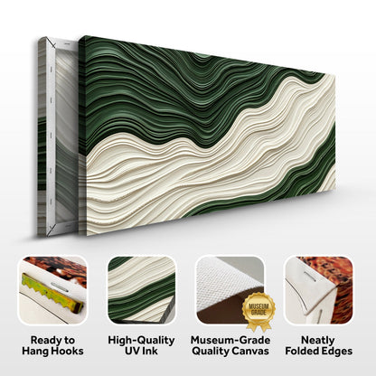 Green Rivers Abstract Wall Art VIII by Tailored Canvases