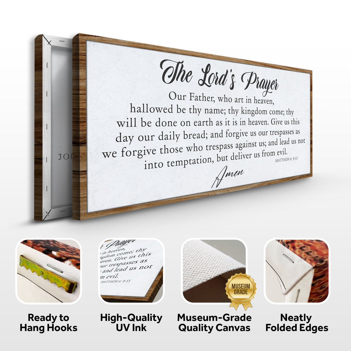 The Lord's Prayer Faith Sign II by Tailored Canvases