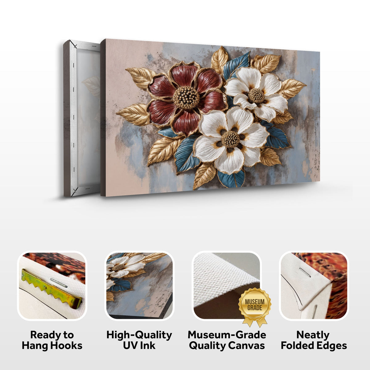 Floral Symphony Wall Art II by Tailored Canvases