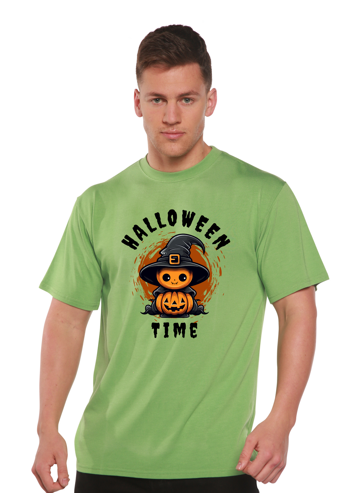 Halloween Time unisex bamboo graphic T-shirt – view 2