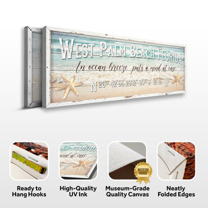 Personalized Beach House Coastal Sign by Tailored Canvases