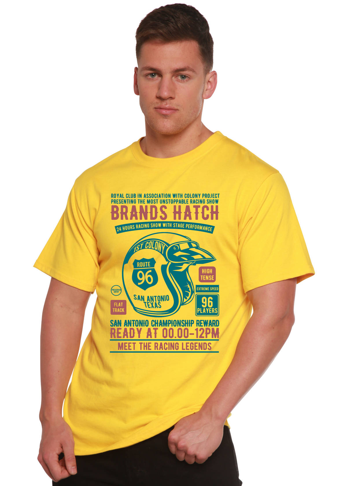 Brands Hatch men's bamboo graphic T-shirt – view 9