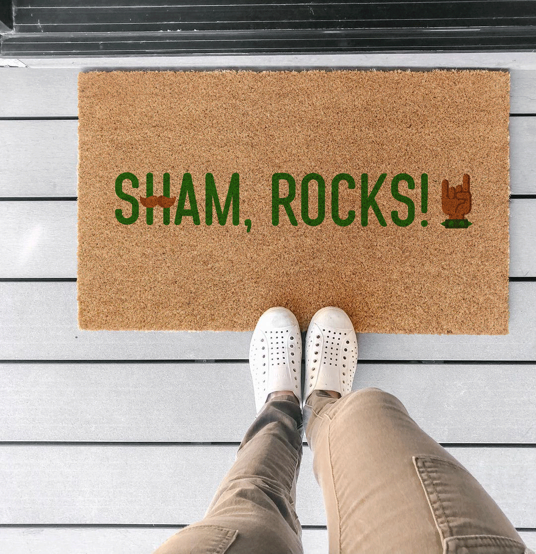 Sham Rocks by Coco Mats N More