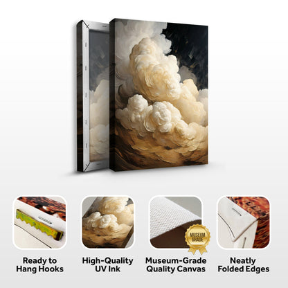 Beige Cloud Abstract Wall Art by Tailored Canvases