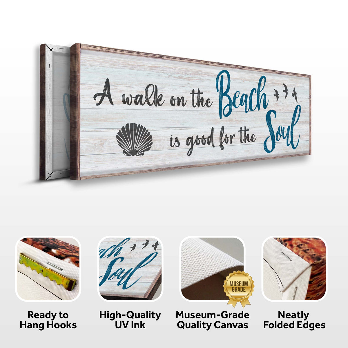 A Walk On The Beach canvas sign II by Tailored Canvases, view 7