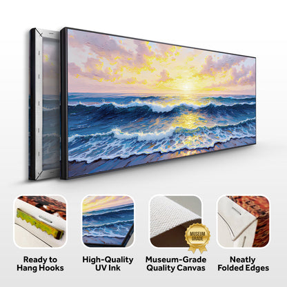 Golden Horizon Wall Art by Tailored Canvases