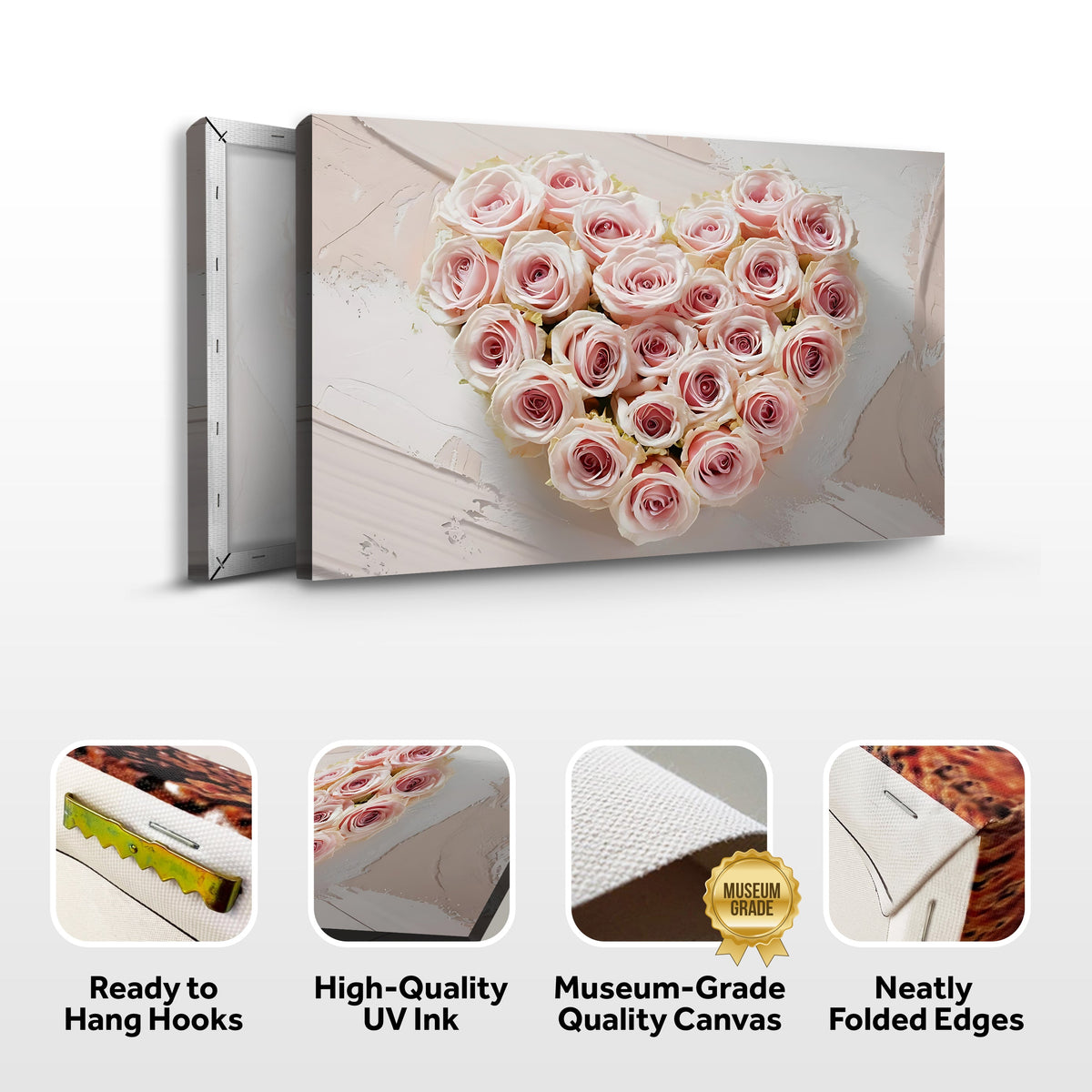 Floral Heart Wall Art IV by Tailored Canvases