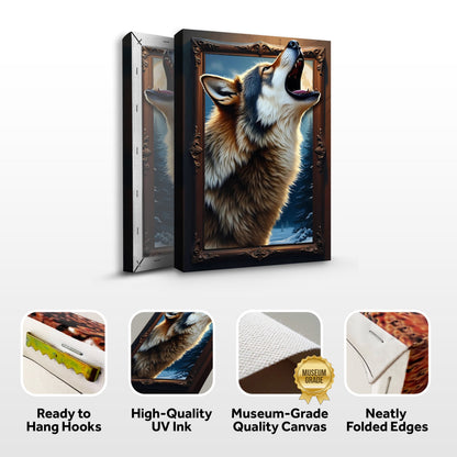 3D Wolf Wall Art by Tailored Canvases