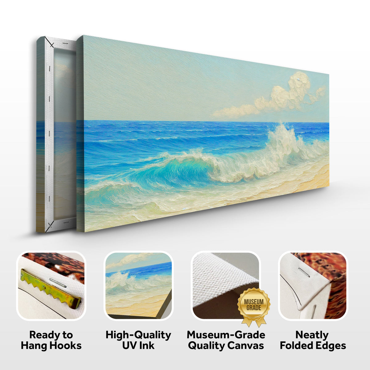 Serene Ocean Wave Coastal Wall Art XIII by Tailored Canvases