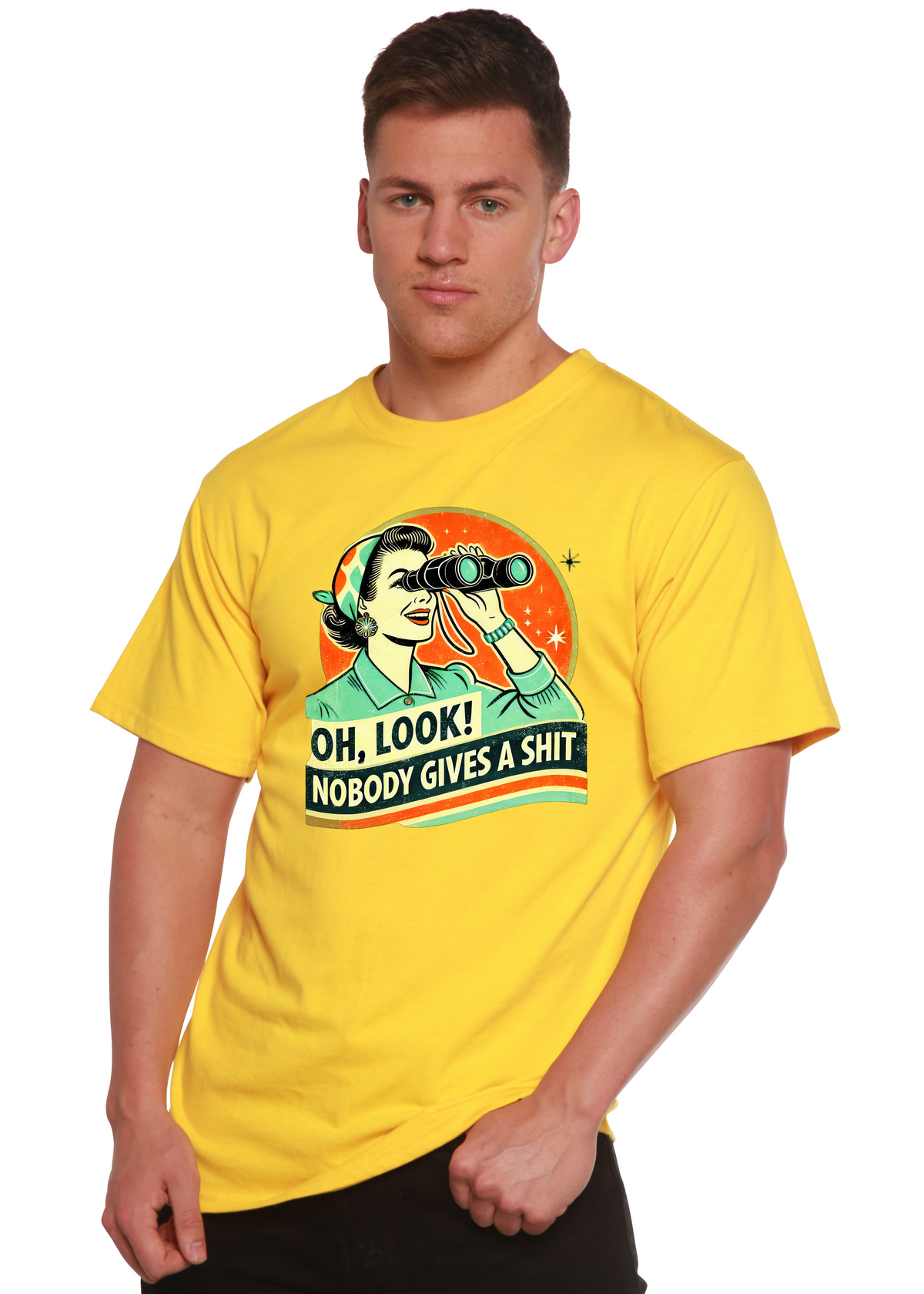 Funny Retro Woman unisex bamboo graphic T-shirt – view 10