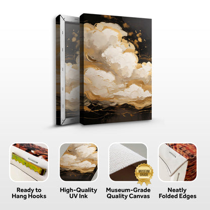 Auric Cloud Abstract Wall Art by Tailored Canvases