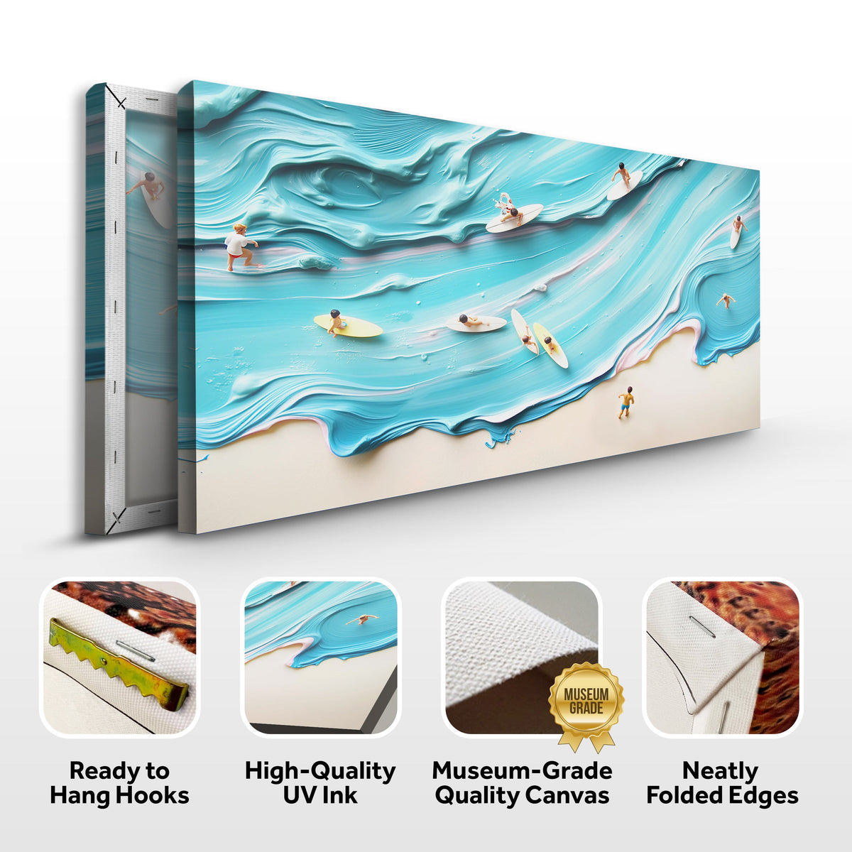 Abstract Aerial View Beach Wall Art by Tailored Canvases