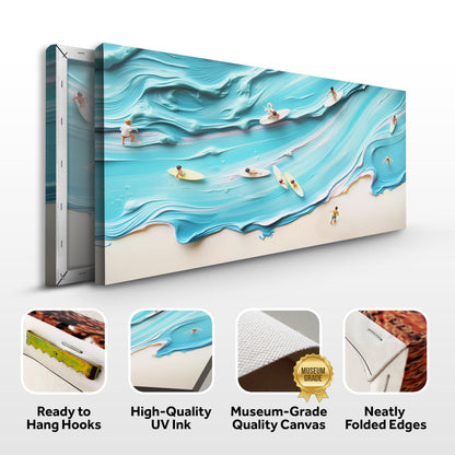 Abstract Aerial View Beach Wall Art by Tailored Canvases