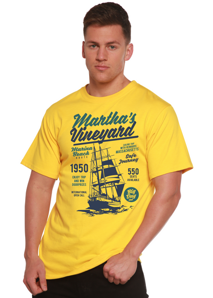 Martha's Vineyard men's bamboo graphic T-shirt – view 3