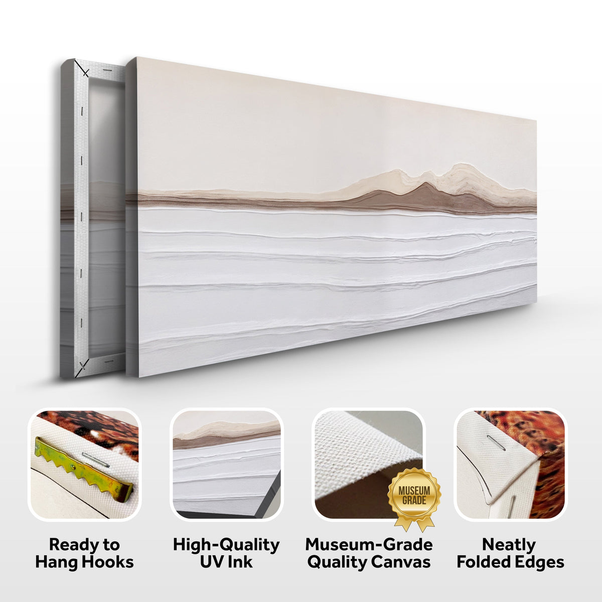 Earth Tone Abstract Wall Art by Tailored Canvases