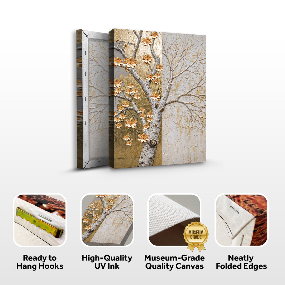 Ivory Seasons Wall Art by Tailored Canvases