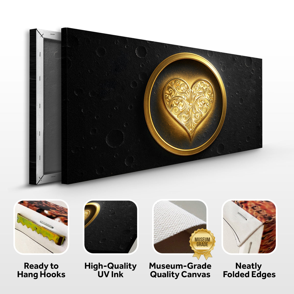 Heart Eclipse Wall Art by Tailored Canvases