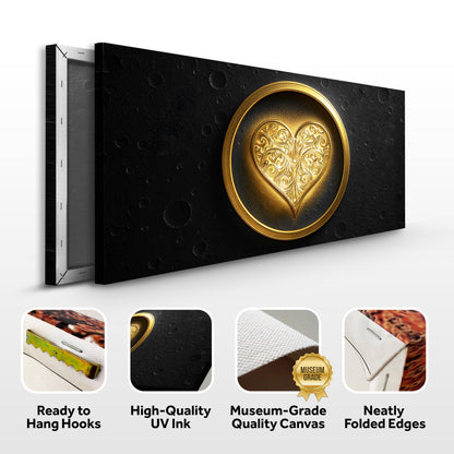 Heart Eclipse Wall Art by Tailored Canvases