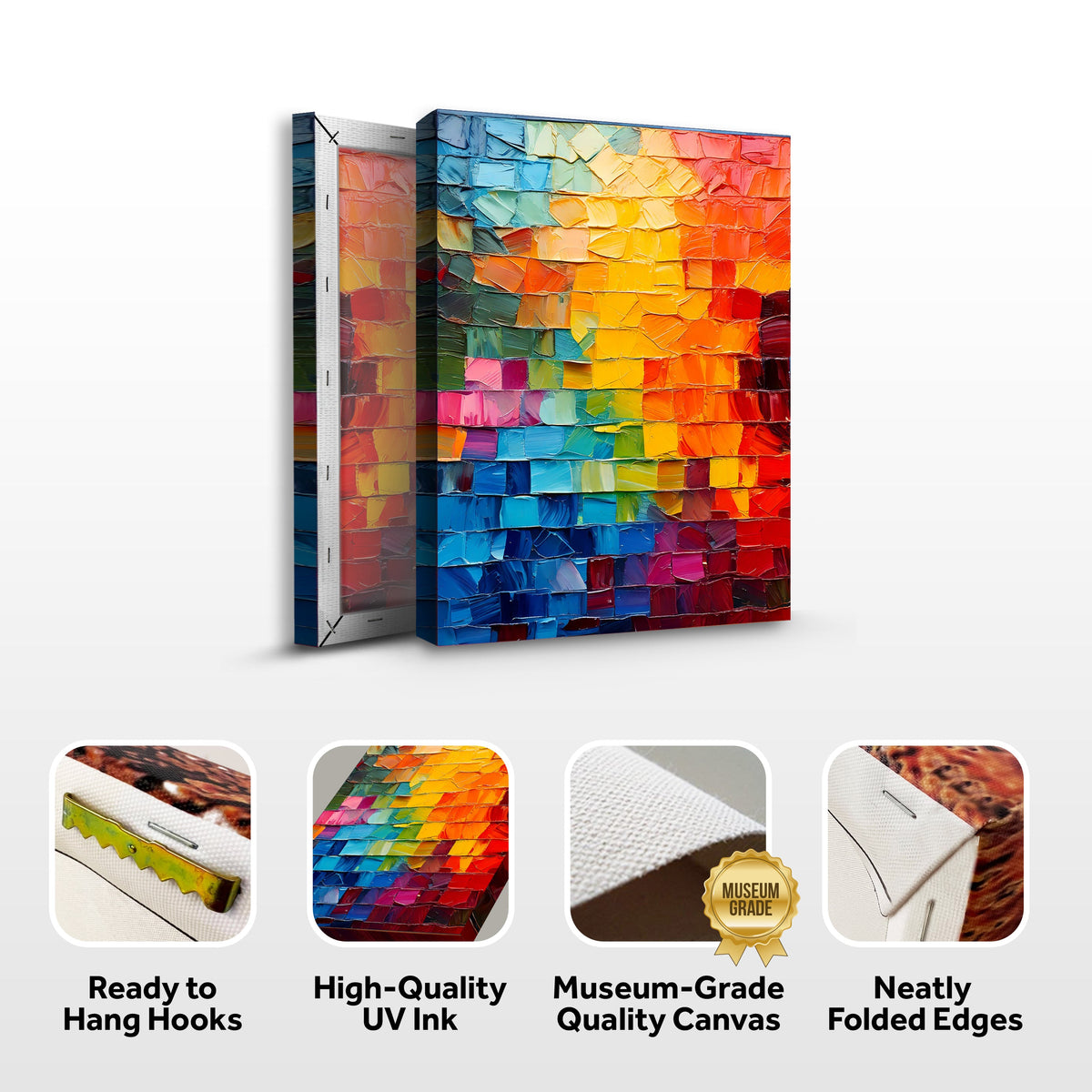 Spectrum Mosaic Wall Art by Tailored Canvases