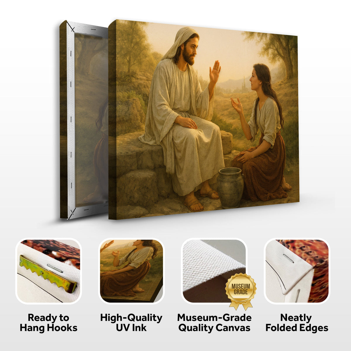 Samaritan at the Well Faith Wall Art II by Tailored Canvases