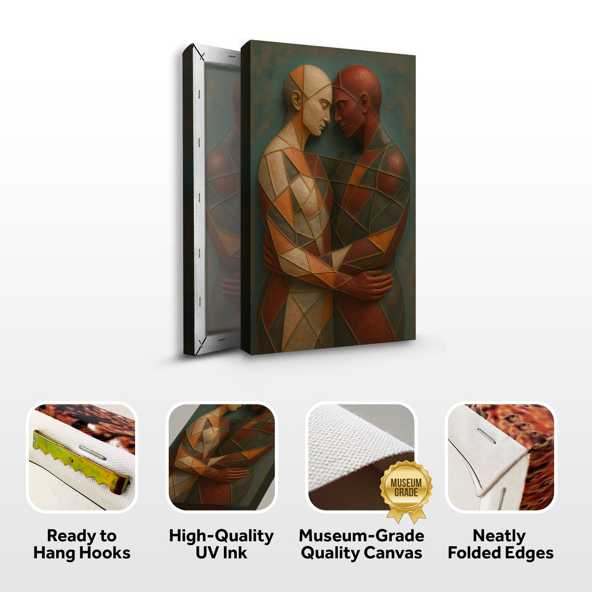 Embrace of Geometry Abstract Wall Art III by Tailored Canvases