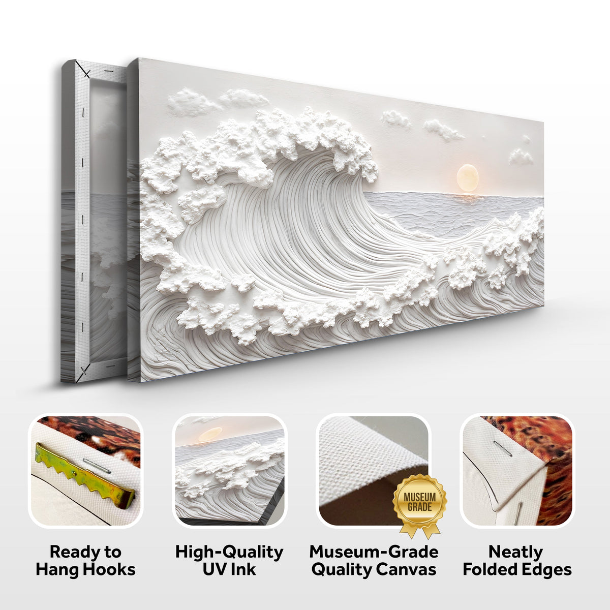 Ocean Waves Abstract Wall Art by Tailored Canvases
