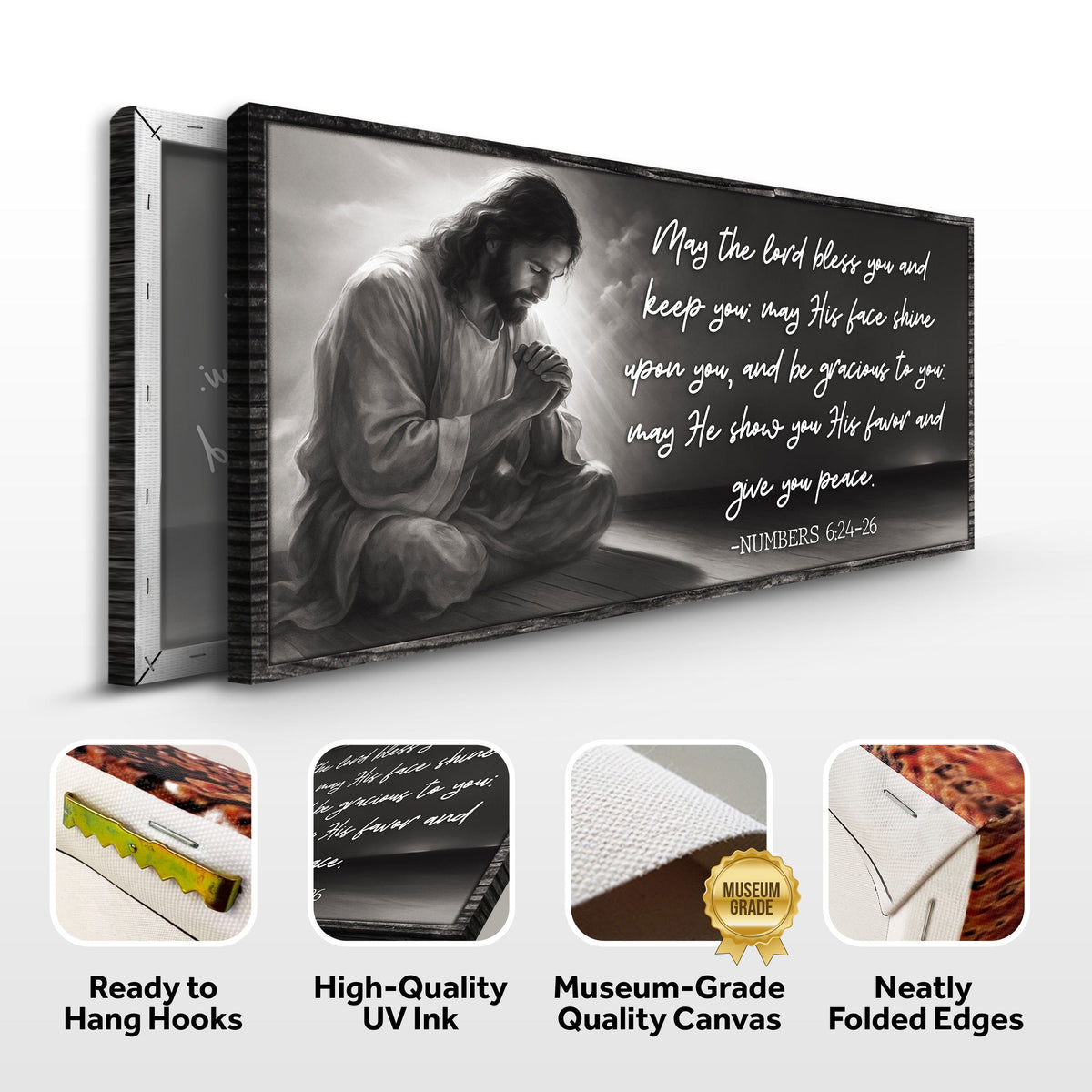 Numbers 6:24-26 - May The Lord Bless You Faith Sign II by Tailored Canvases