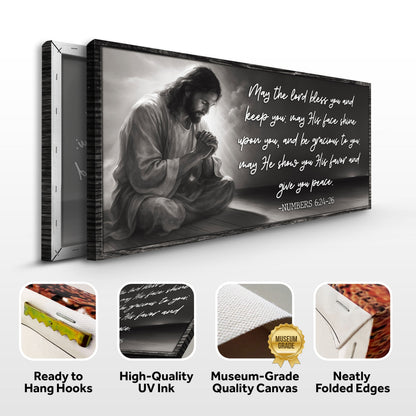 Numbers 6:24-26 - May The Lord Bless You Faith Sign II by Tailored Canvases