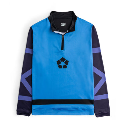 Monsters performance quarter zip with sublimated design