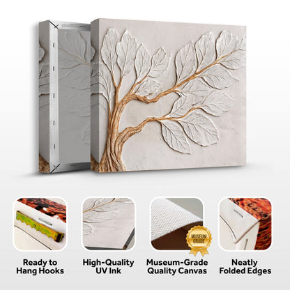Calm In Ivory Clay Wall Art by Tailored Canvases