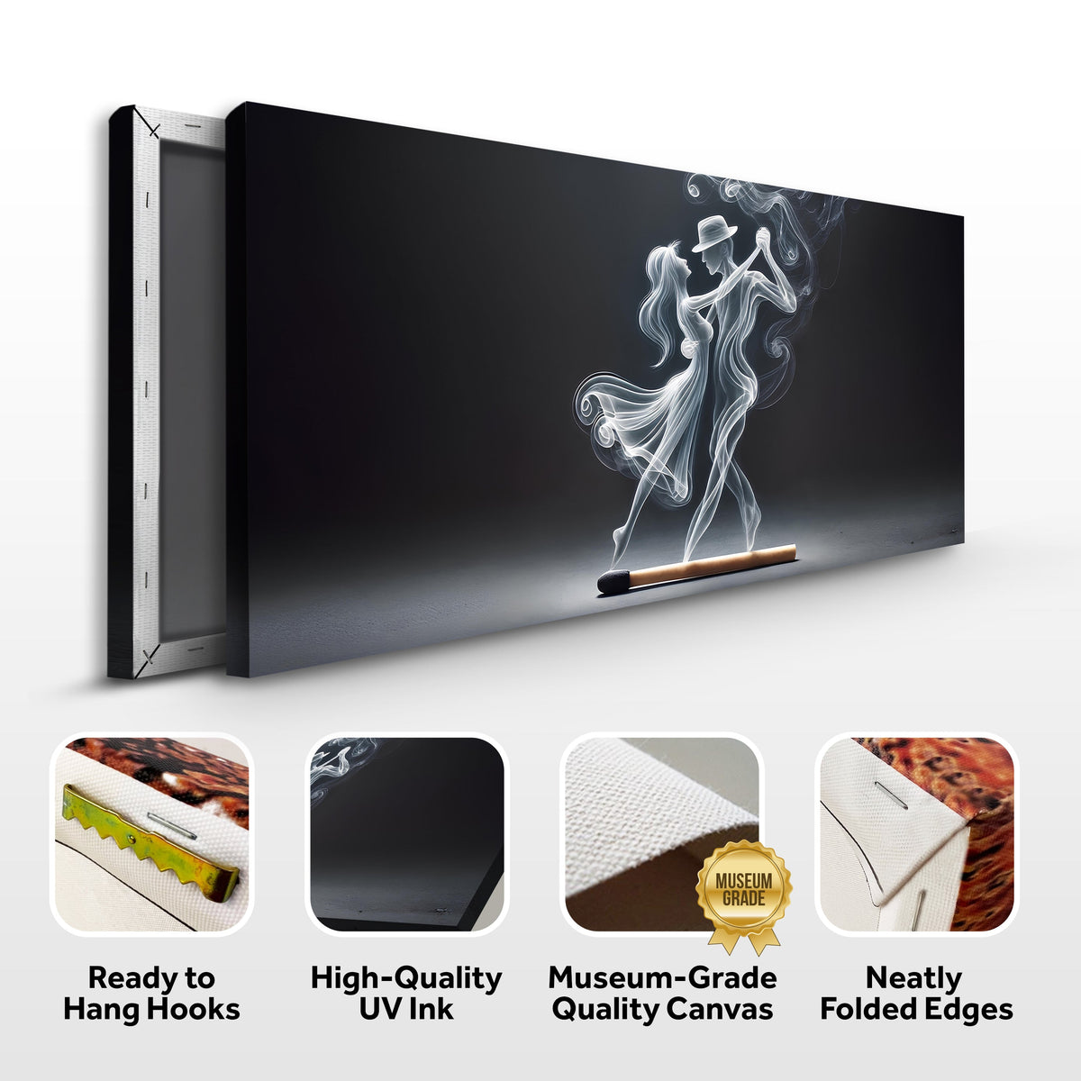 Modern Abstract Couple Dance Wall Art by Tailored Canvases