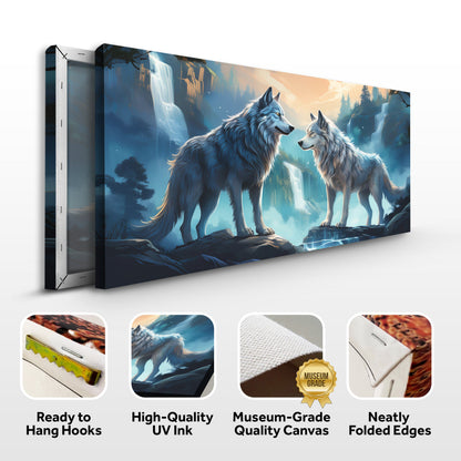 3D Wolves Wall Art IV canvas by Tailored Canvases, view 7