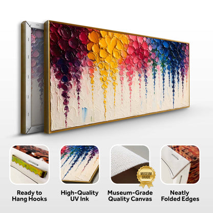 Rainbow Cascade Wall Art by Tailored Canvases