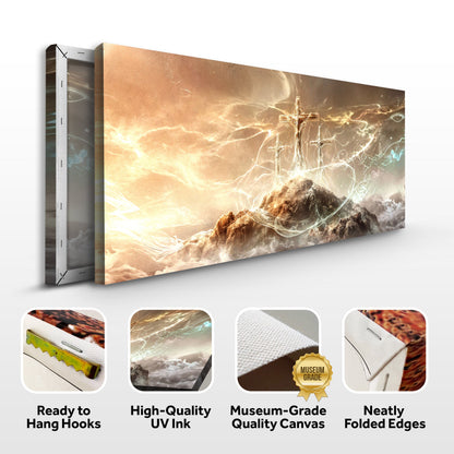 He Is Risen Faith Wall Art by Tailored Canvases