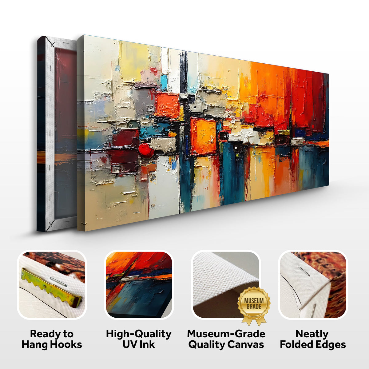 Colorful Abstract Wall Art II by Tailored Canvases