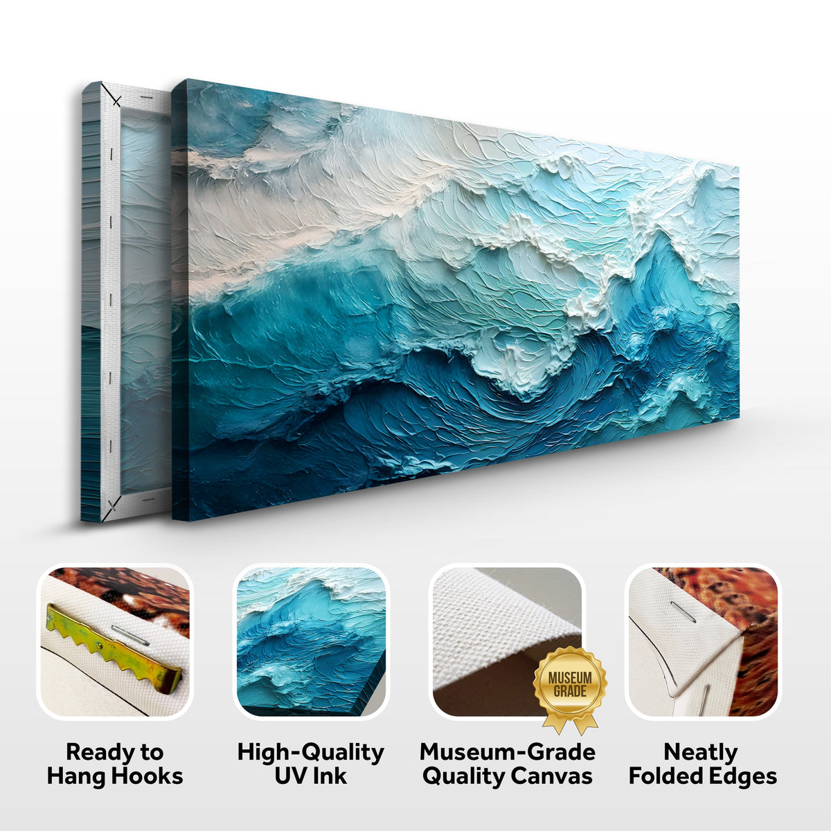 Blue Ocean Coastal Wall Art II by Tailored Canvases