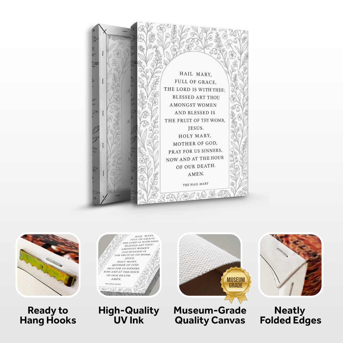 The Hail Mary Faith Sign III by Tailored Canvases