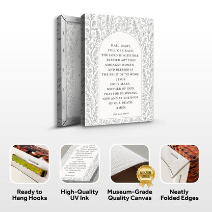The Hail Mary Faith Sign III by Tailored Canvases