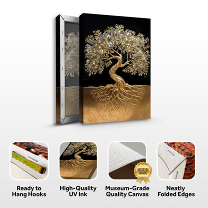 3D Minimalist Tree of Life Wall Art canvas by Tailored Canvases, view 8