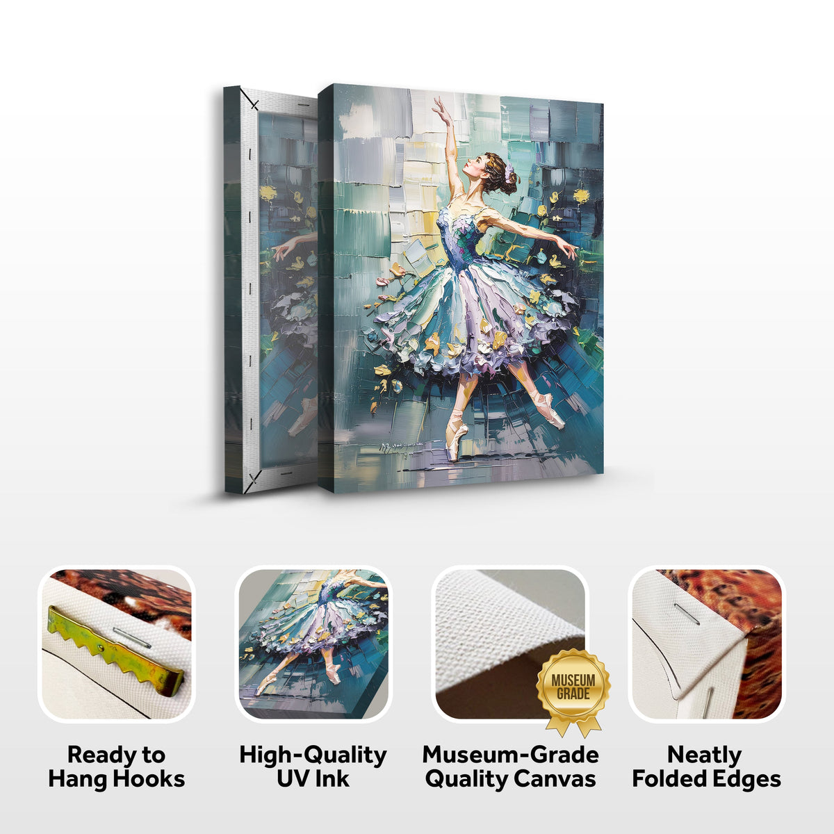 Ballerina Abstract Wall Art by Tailored Canvases