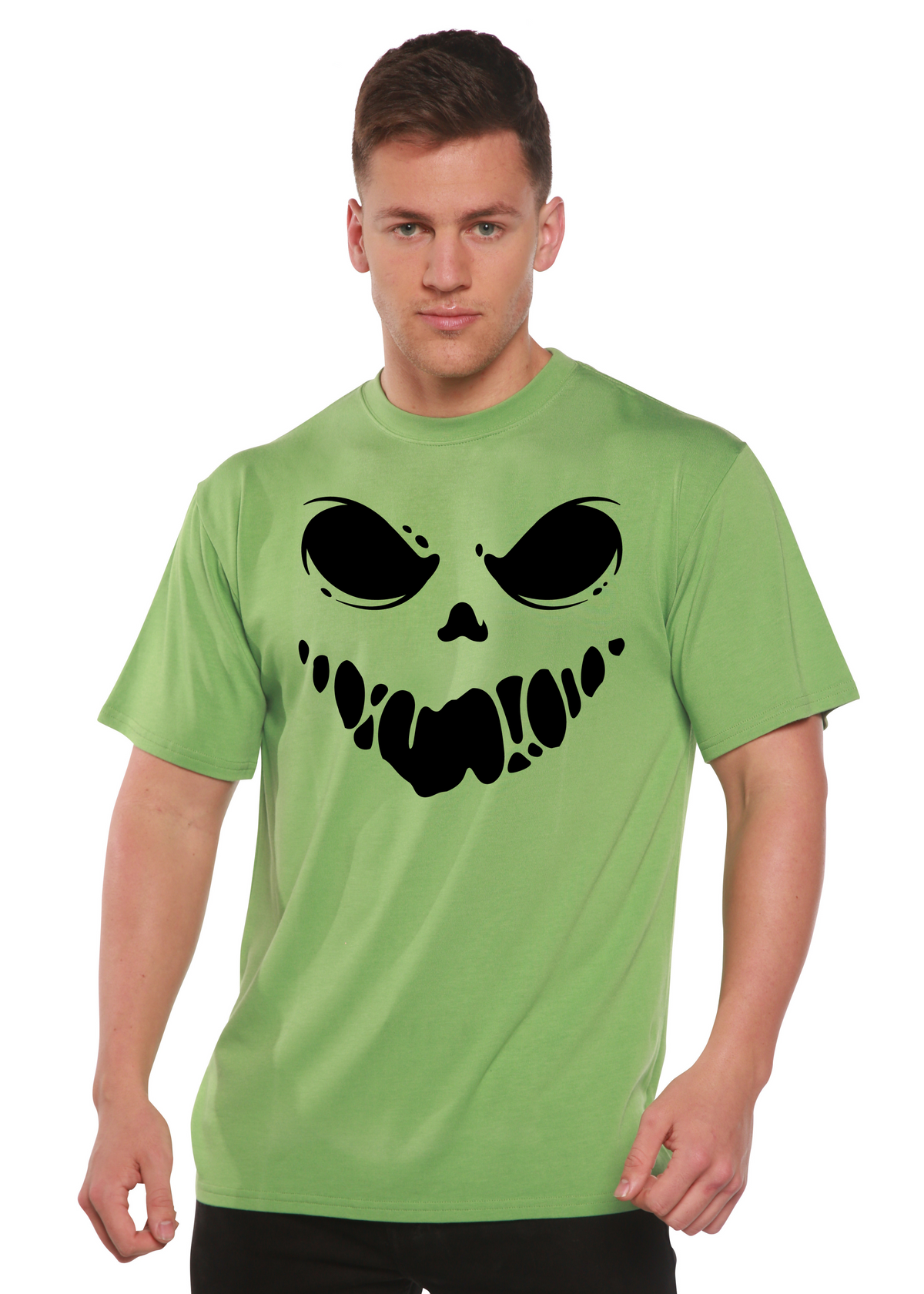 Halloween Boo men's bamboo graphic T-shirt – view 8