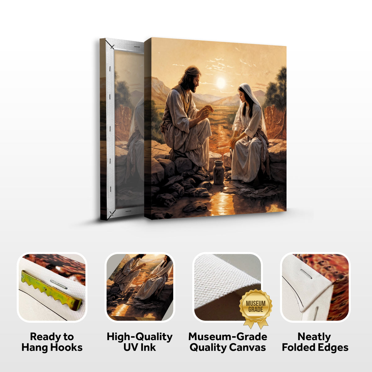 Samaritan at the Well Faith Wall Art III by Tailored Canvases