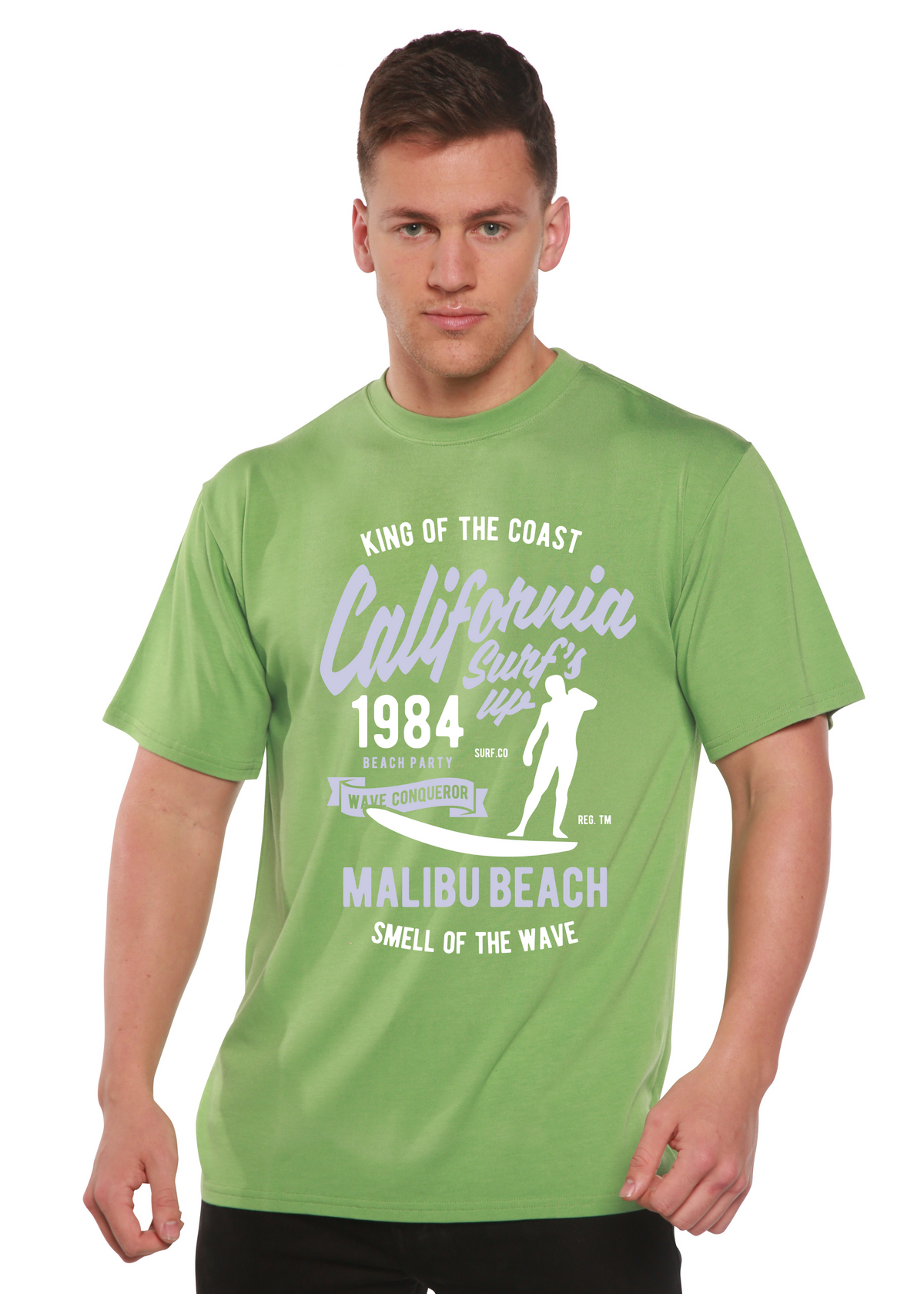 California 1984 men's bamboo graphic T-shirt – view 3