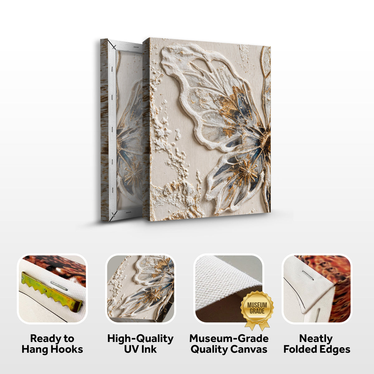 Half Butterfly Wall Art by Tailored Canvases