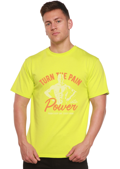 Turn the Pain men's bamboo graphic T-shirt – view 7