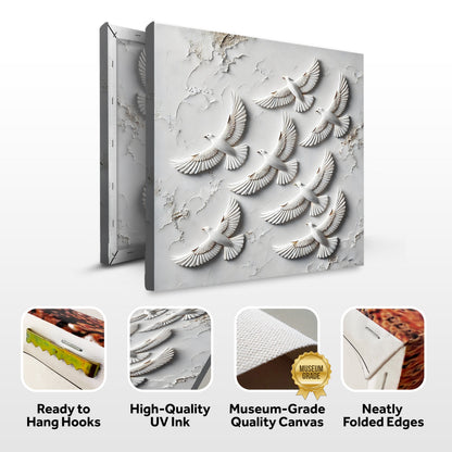 3D Birds Wall Art canvas by Tailored Canvases, view 7
