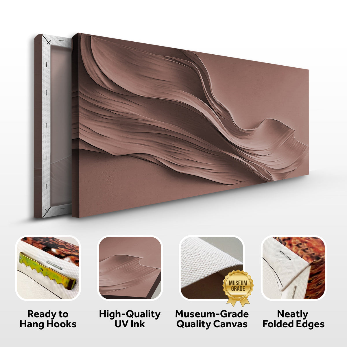 Warm Terracotta Minimalist Wall Art by Tailored Canvases